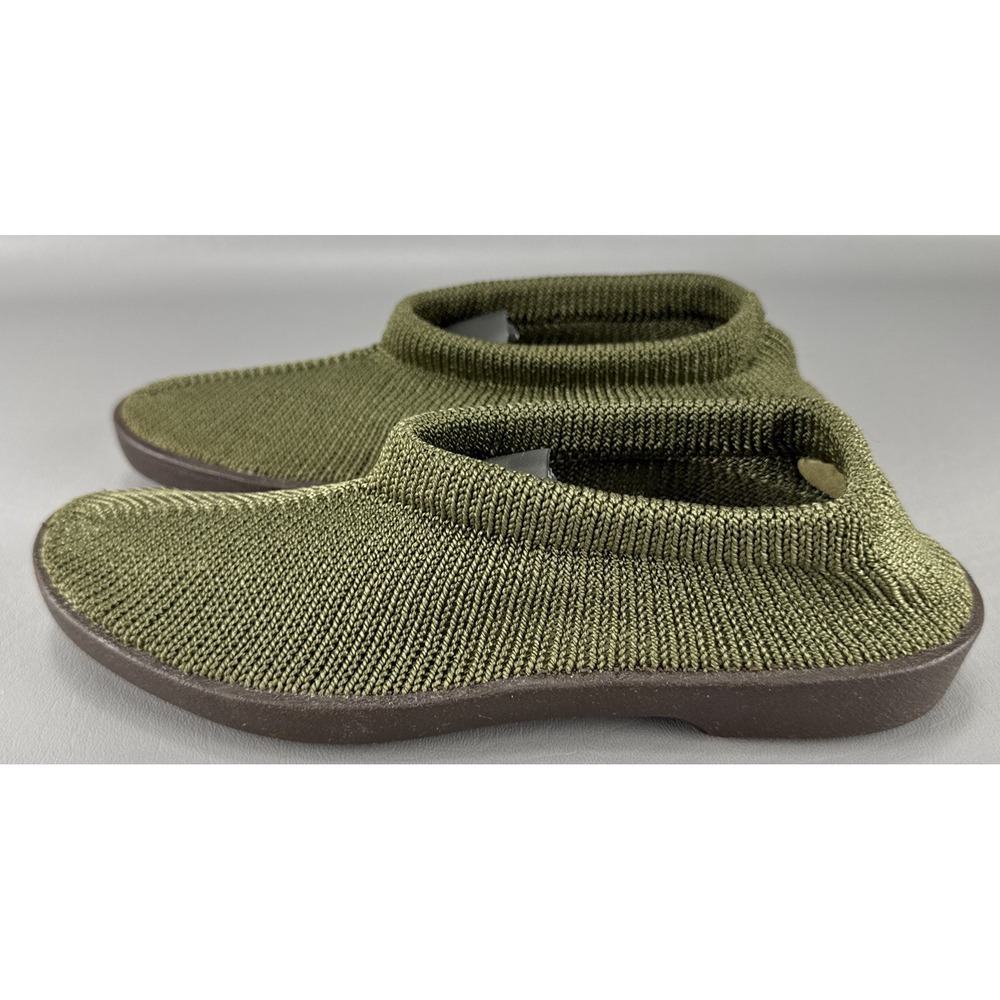 Arcopedico Shoes Womens Size 38 /US 5 Green Nylon Flats Knit Mesh Loafer Slip on